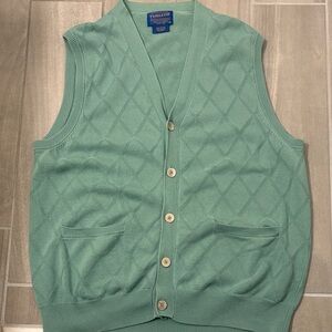 Pendleton Men's Mint Green Diamond Vest